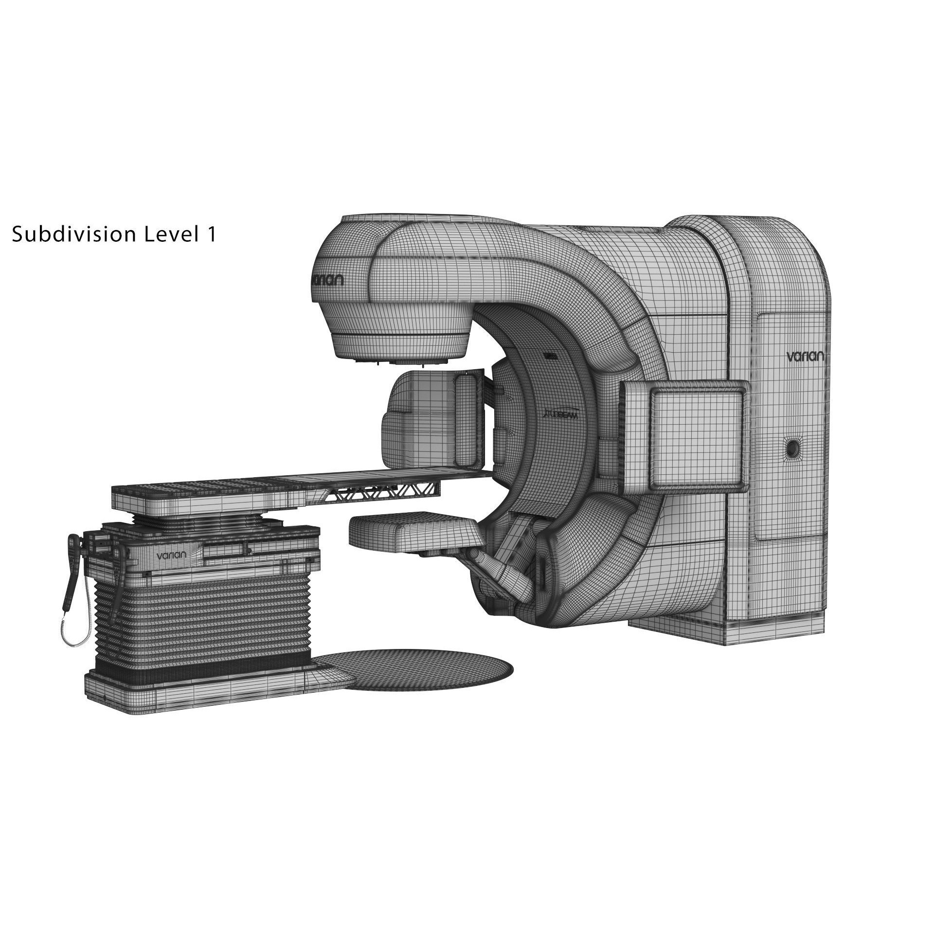 Varian TrueBeam Radiotherapy System - Game-Ready 3D Model - View 24