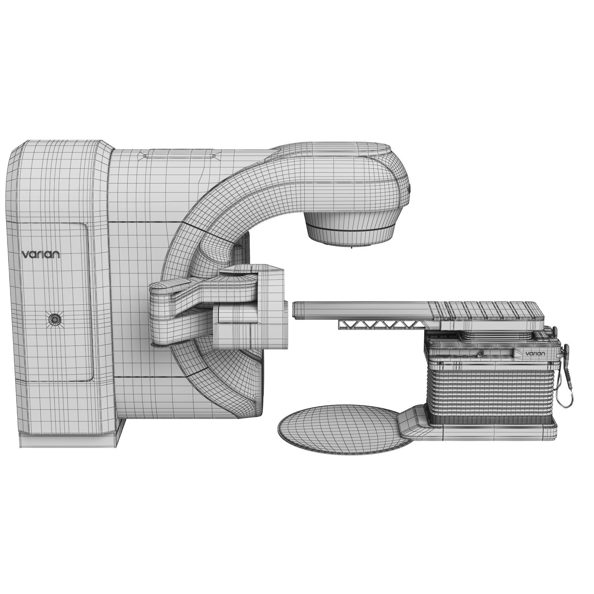 Varian TrueBeam Radiotherapy System - Game-Ready 3D Model - View 26