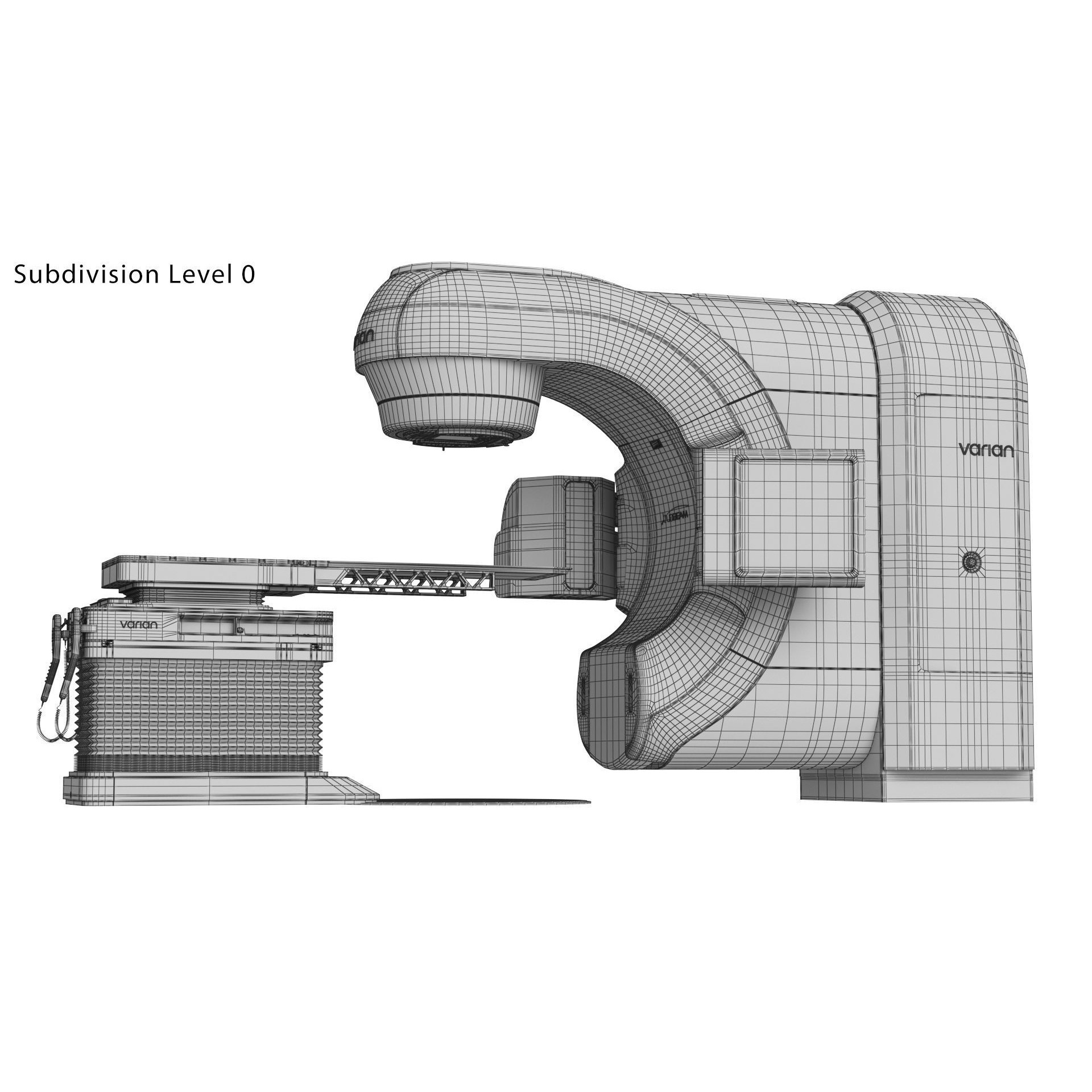 Varian TrueBeam Radiotherapy System - Game-Ready 3D Model - View 27