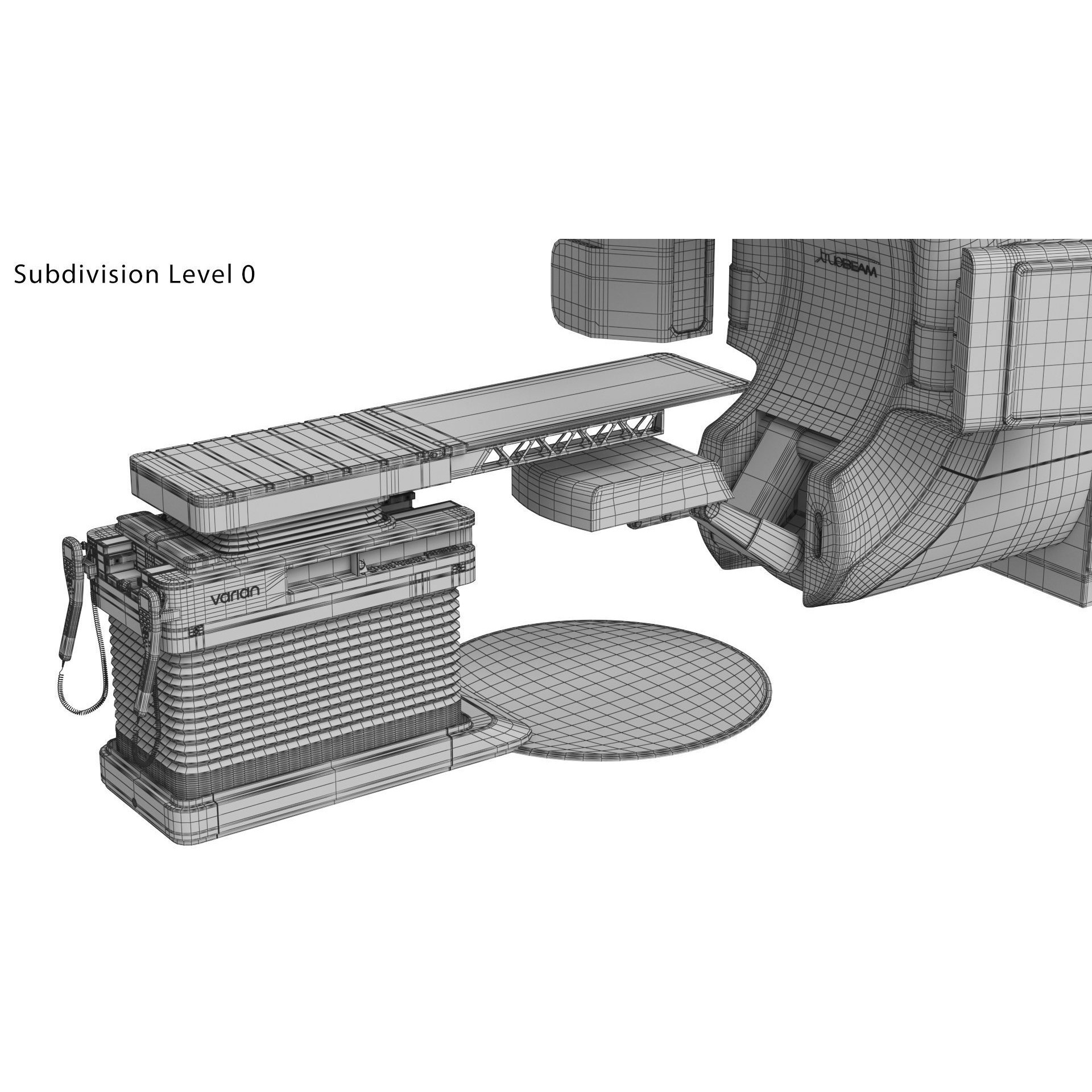 Varian TrueBeam Radiotherapy System - Game-Ready 3D Model - View 28