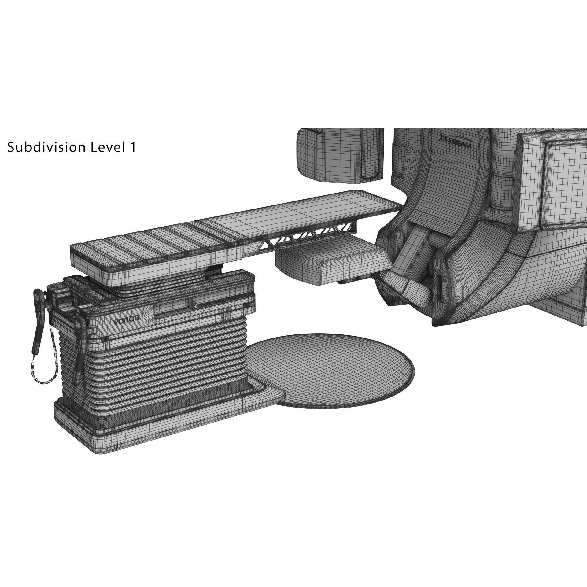 Varian TrueBeam Radiotherapy System - Game-Ready 3D Model - View 29