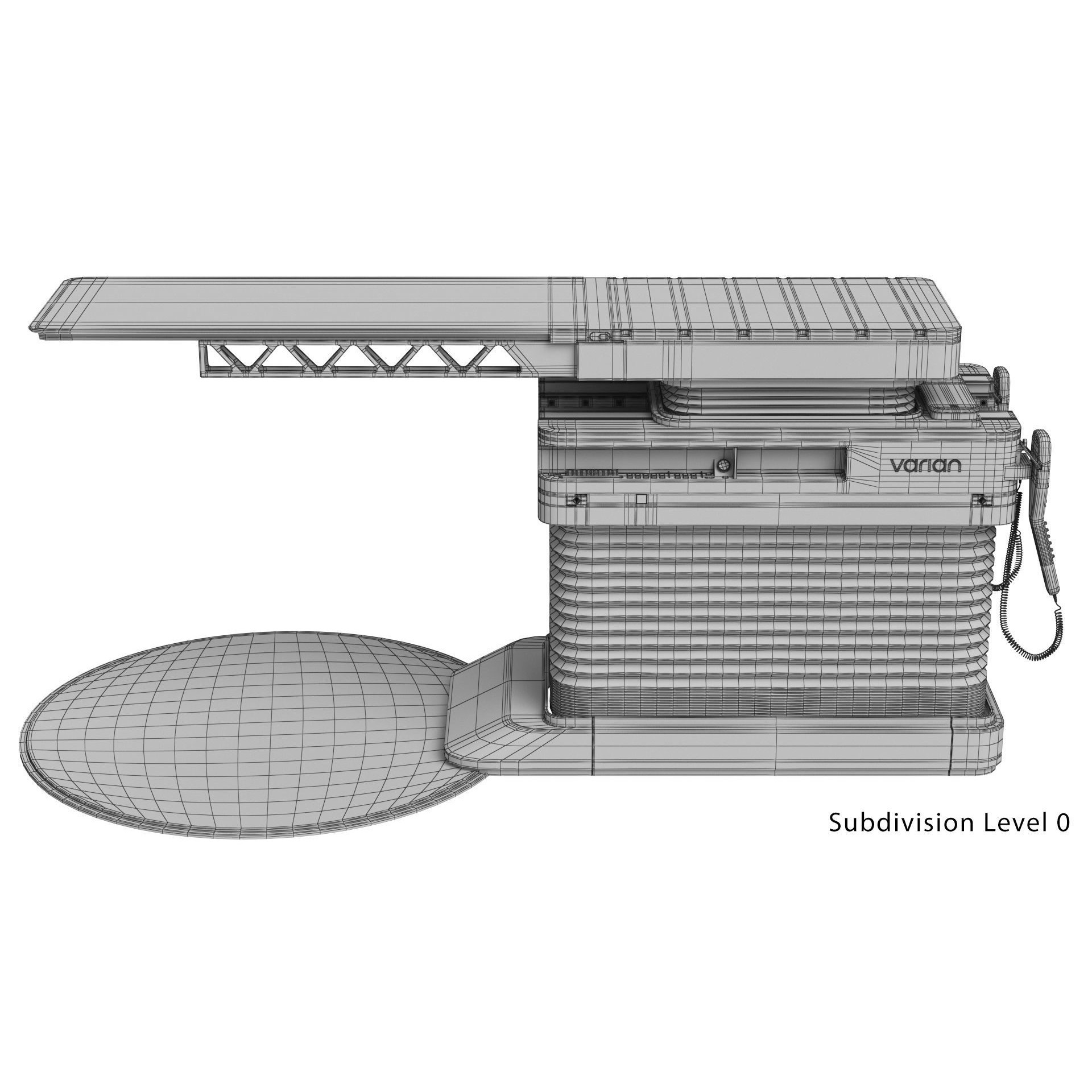Varian TrueBeam Radiotherapy System - Game-Ready 3D Model - View 30