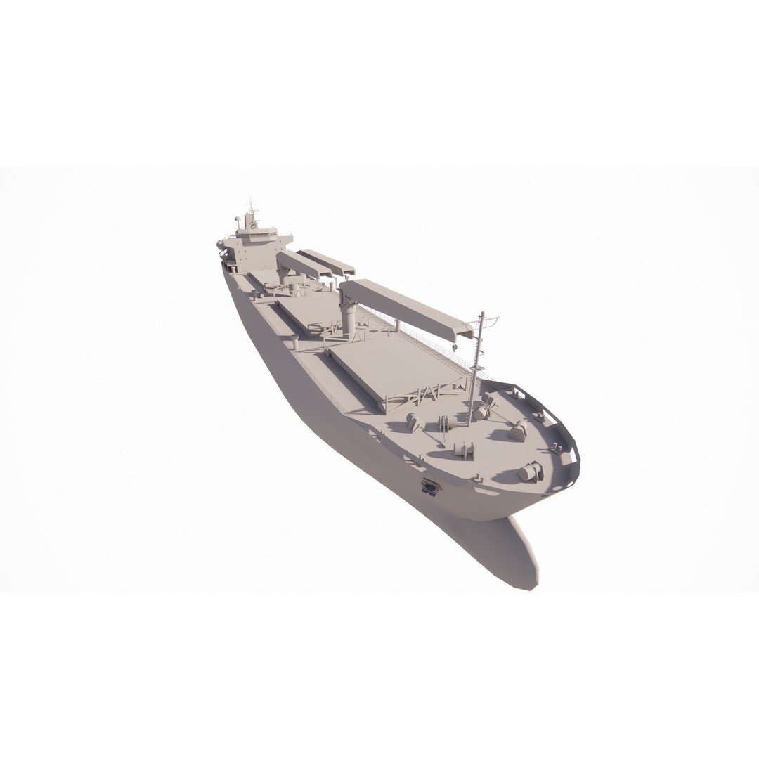 Bulk Carrier Ship 3D Model – Rigged Industrial Vessel, FBX, OBJ - View 17