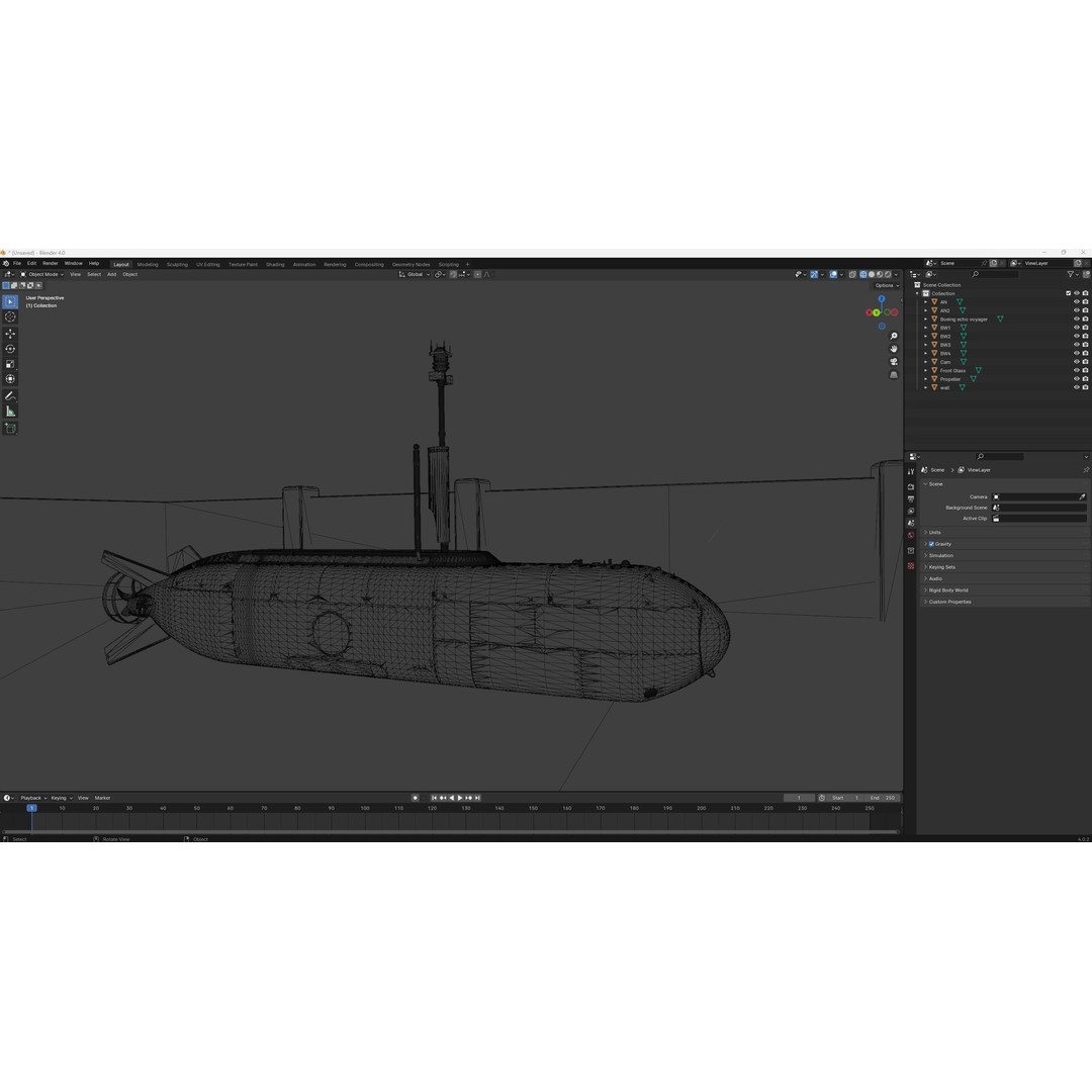 Boeing Echo Voyager 3D Model – High Poly Military Watercraft, FBX - View 14