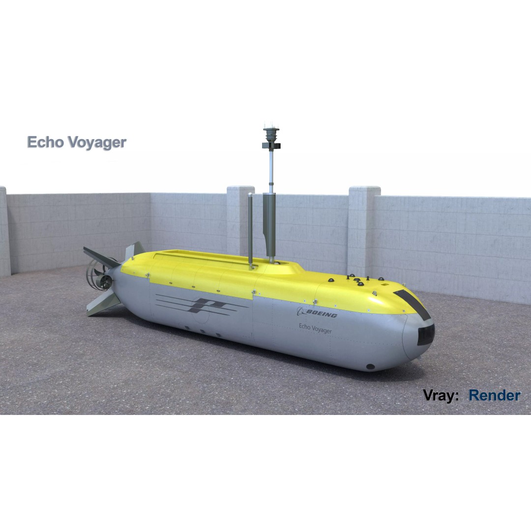 Boeing Echo Voyager 3D Model – High Poly Military Watercraft, FBX - View 2