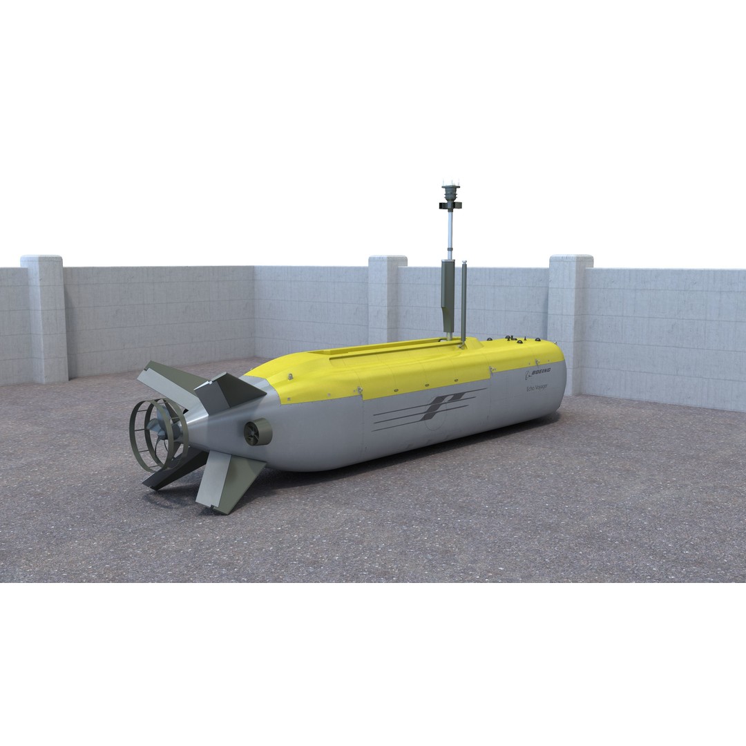 Boeing Echo Voyager 3D Model – High Poly Military Watercraft, FBX - View 3