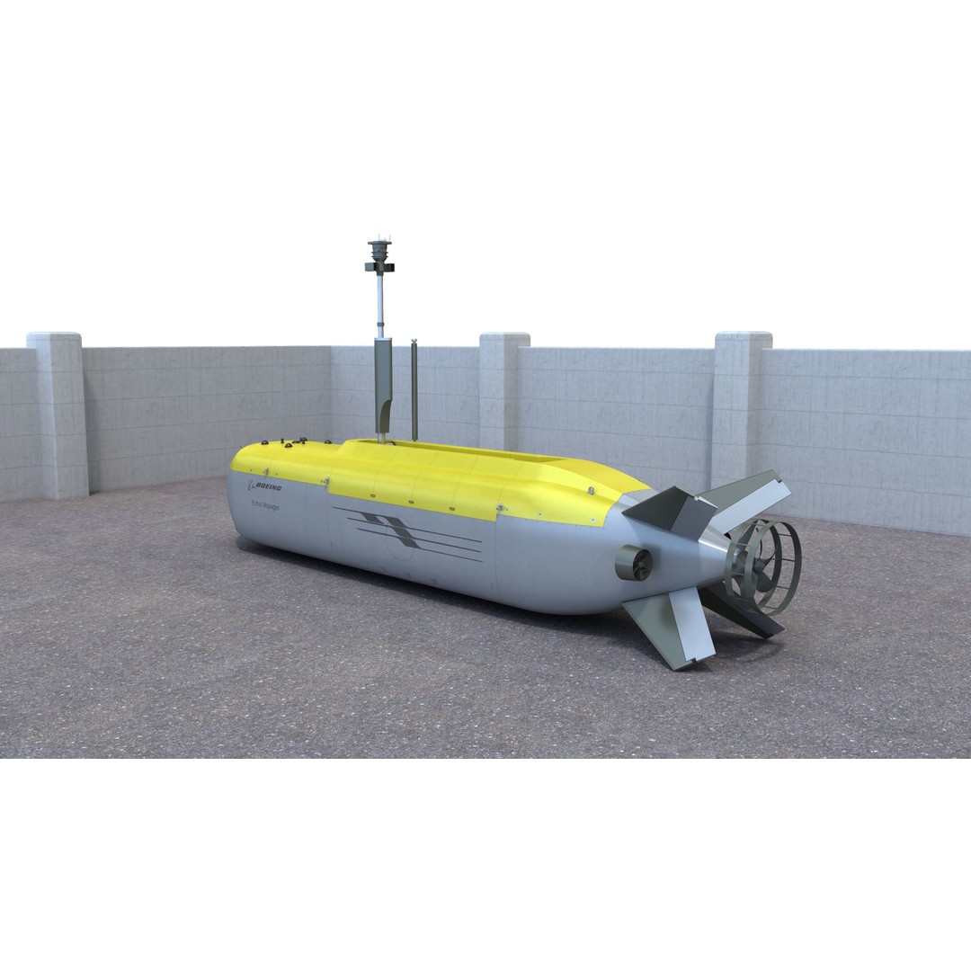 Boeing Echo Voyager 3D Model – High Poly Military Watercraft, FBX - View 4