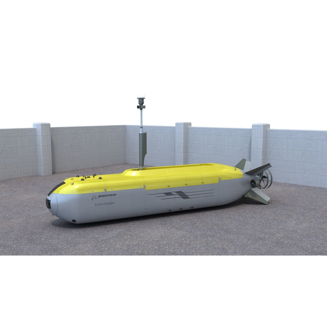 Boeing Echo Voyager 3D Model – High Poly Military Watercraft, FBX - View 5