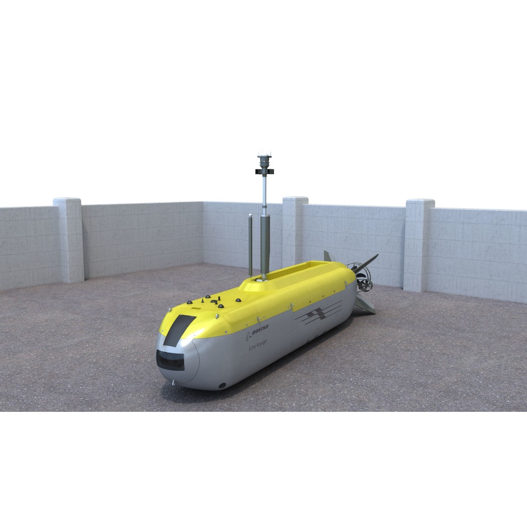 Boeing Echo Voyager 3D Model – High Poly Military Watercraft, FBX - View 6