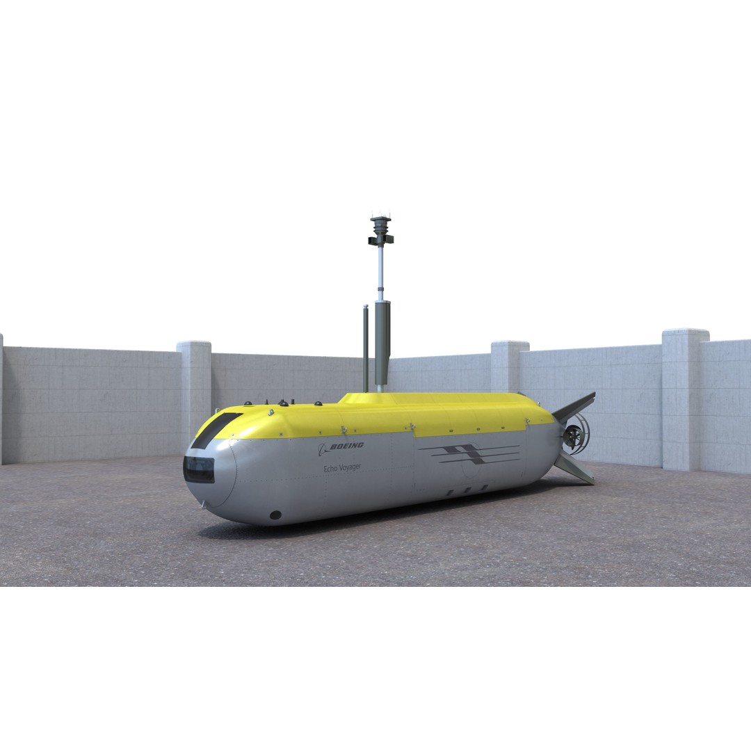 Boeing Echo Voyager 3D Model – High Poly Military Watercraft, FBX - View 7