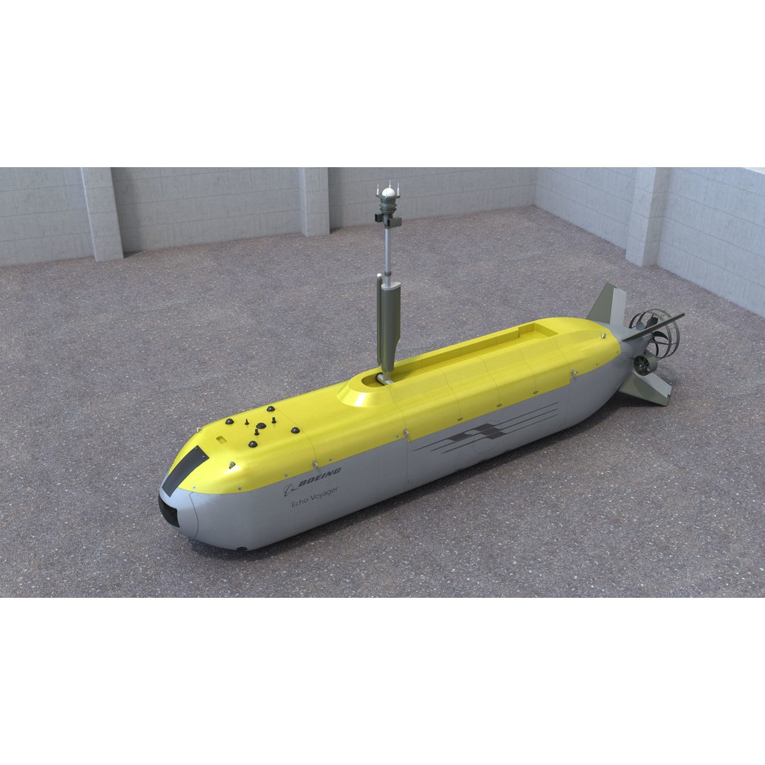 Boeing Echo Voyager 3D Model – High Poly Military Watercraft, FBX - View 8