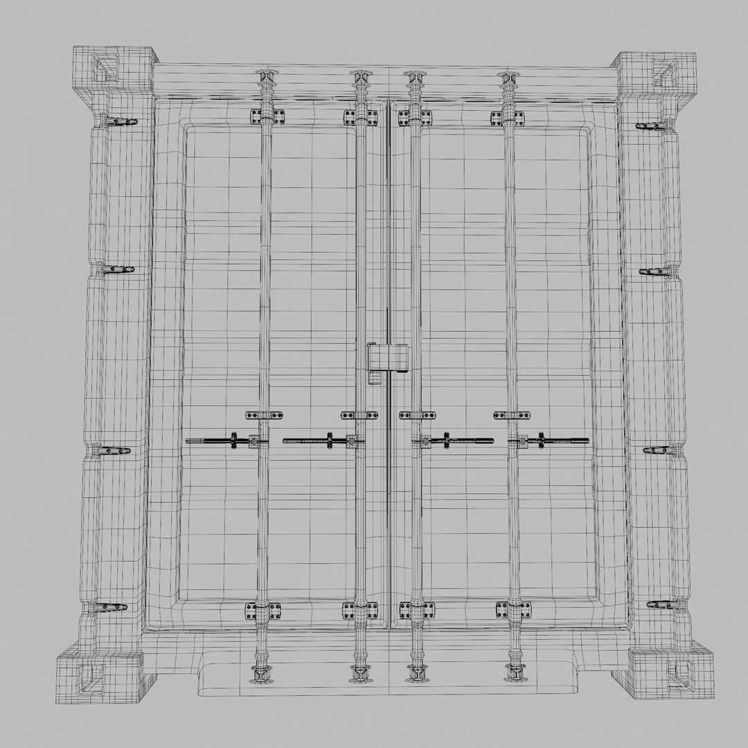 Shipping Container 3D Model – Low Poly Industrial Asset, FBX