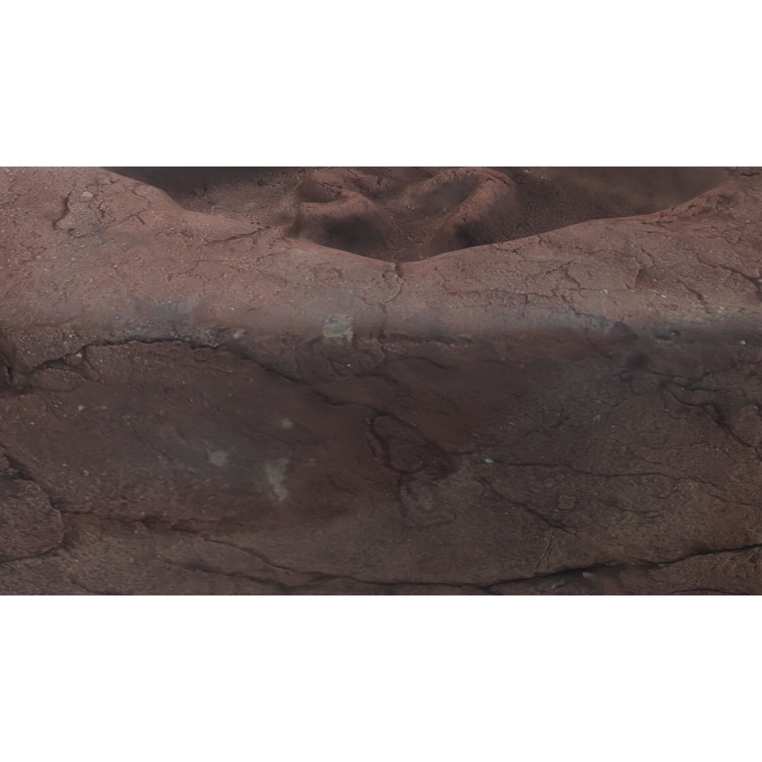 Clay Brick 3D Model – Low Poly Aged Asset with PBR Textures, FBX & More - View 5