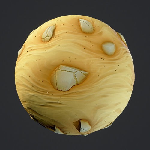Stylized Oasis PBR Material Pack 3D Model – Game Ready Textures for Unreal - View 19