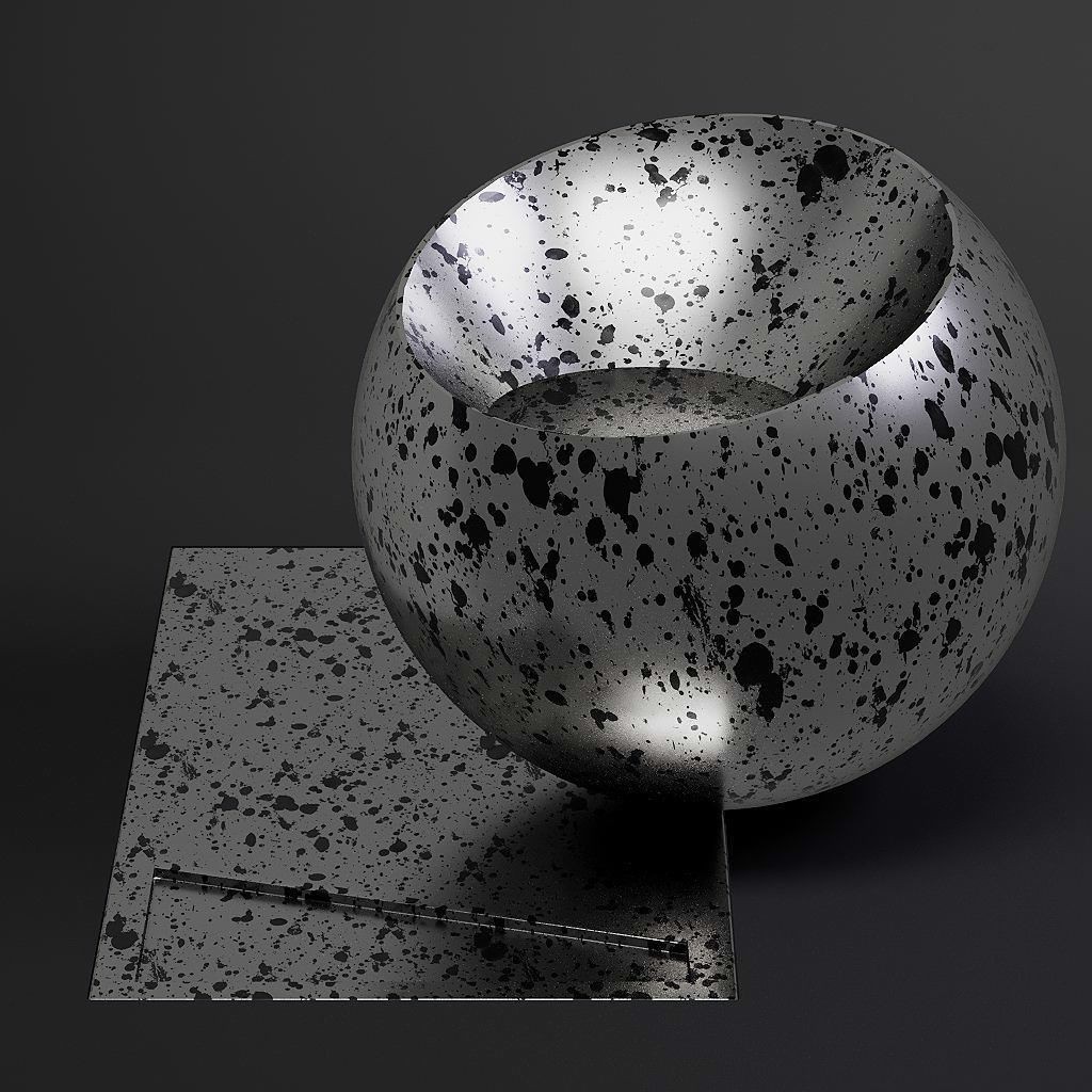 Dirty Metal 3D Model – 8K Seamless PBR Textures for Architectural Use - View 10