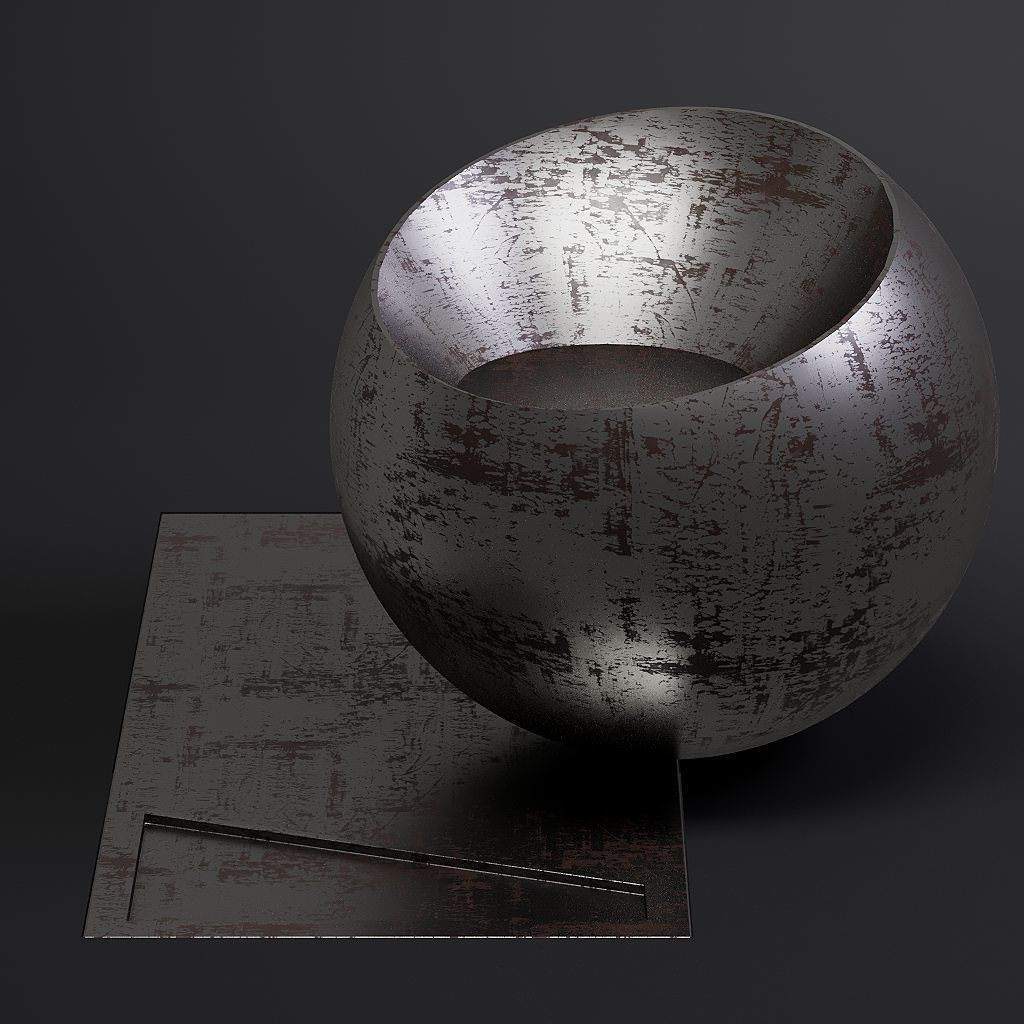 Dirty Metal 3D Model – 8K Seamless PBR Textures for Architectural Use - View 11