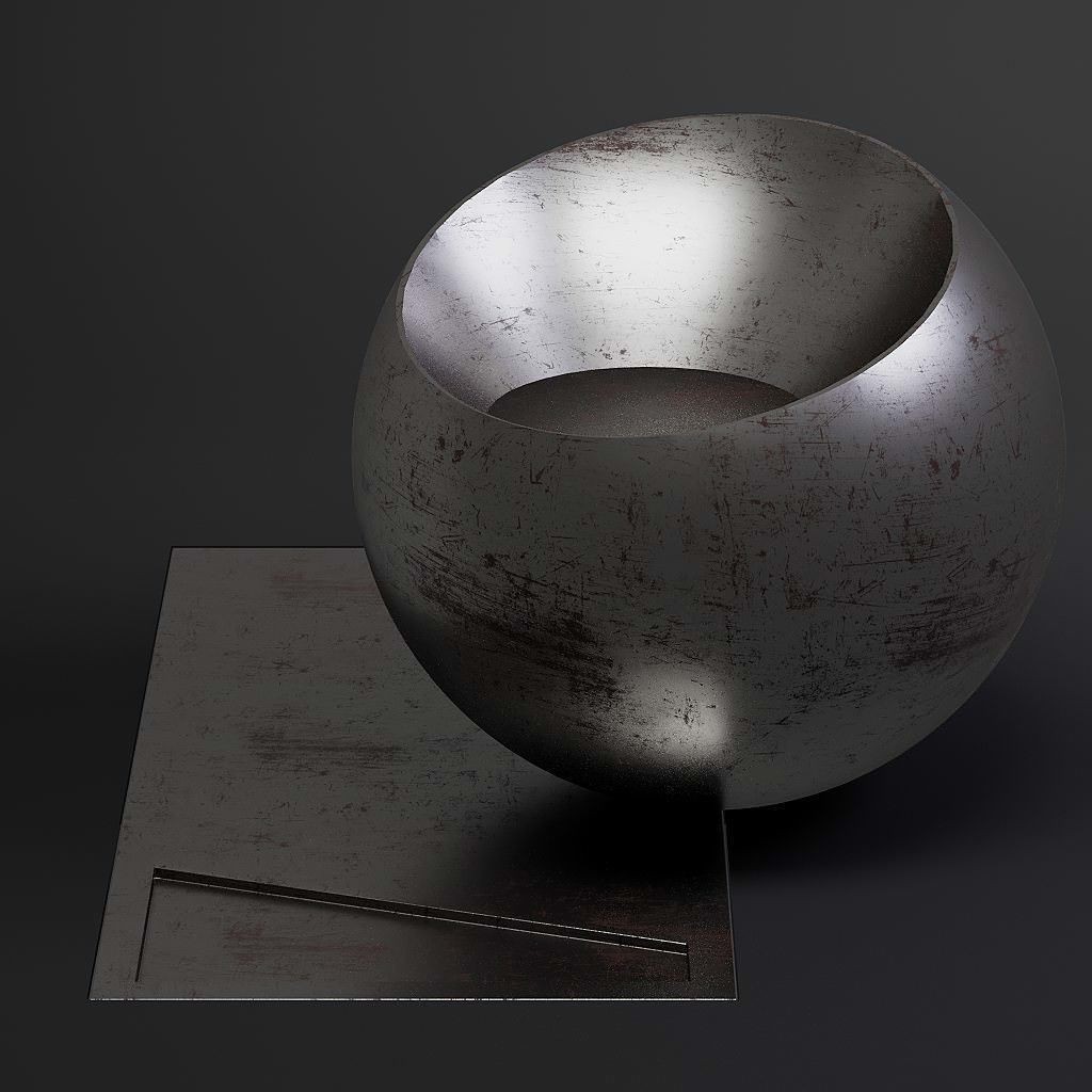 Dirty Metal 3D Model – 8K Seamless PBR Textures for Architectural Use - View 12