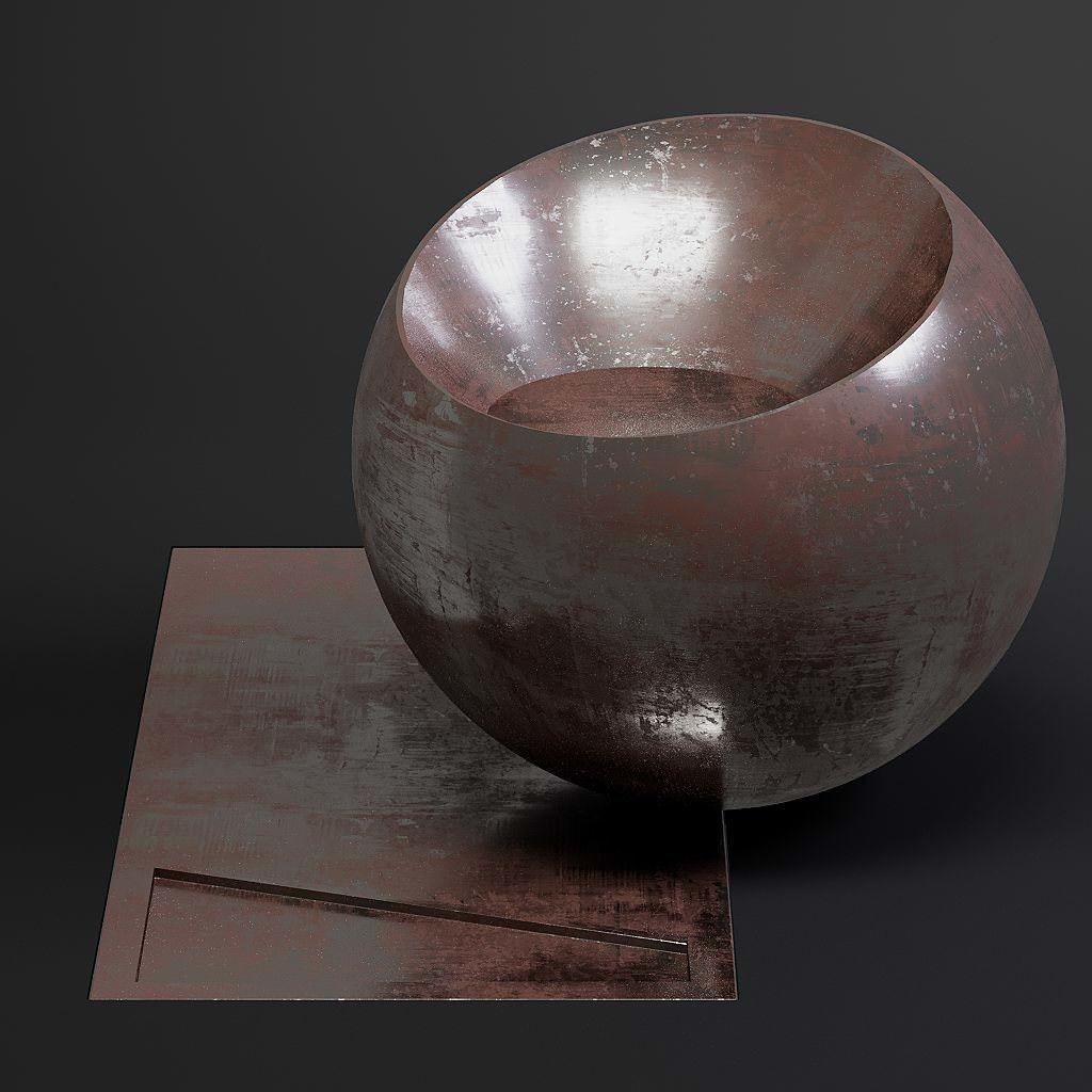 Dirty Metal 3D Model – 8K Seamless PBR Textures for Architectural Use - View 14