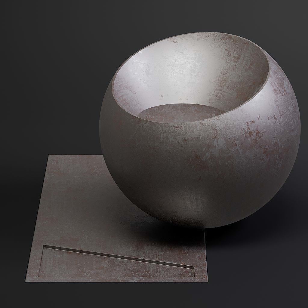 Dirty Metal 3D Model – 8K Seamless PBR Textures for Architectural Use - View 15