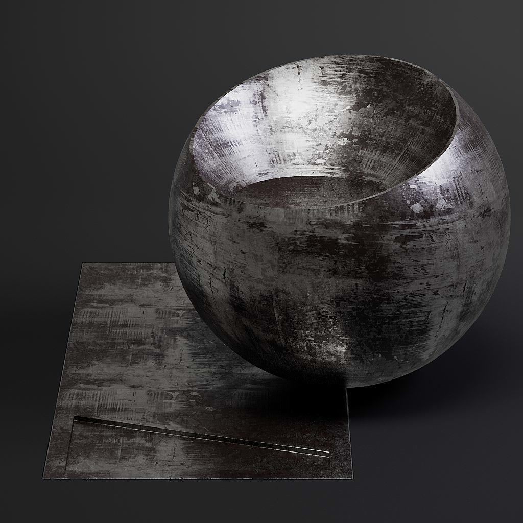 Dirty Metal 3D Model – 8K Seamless PBR Textures for Architectural Use - View 17