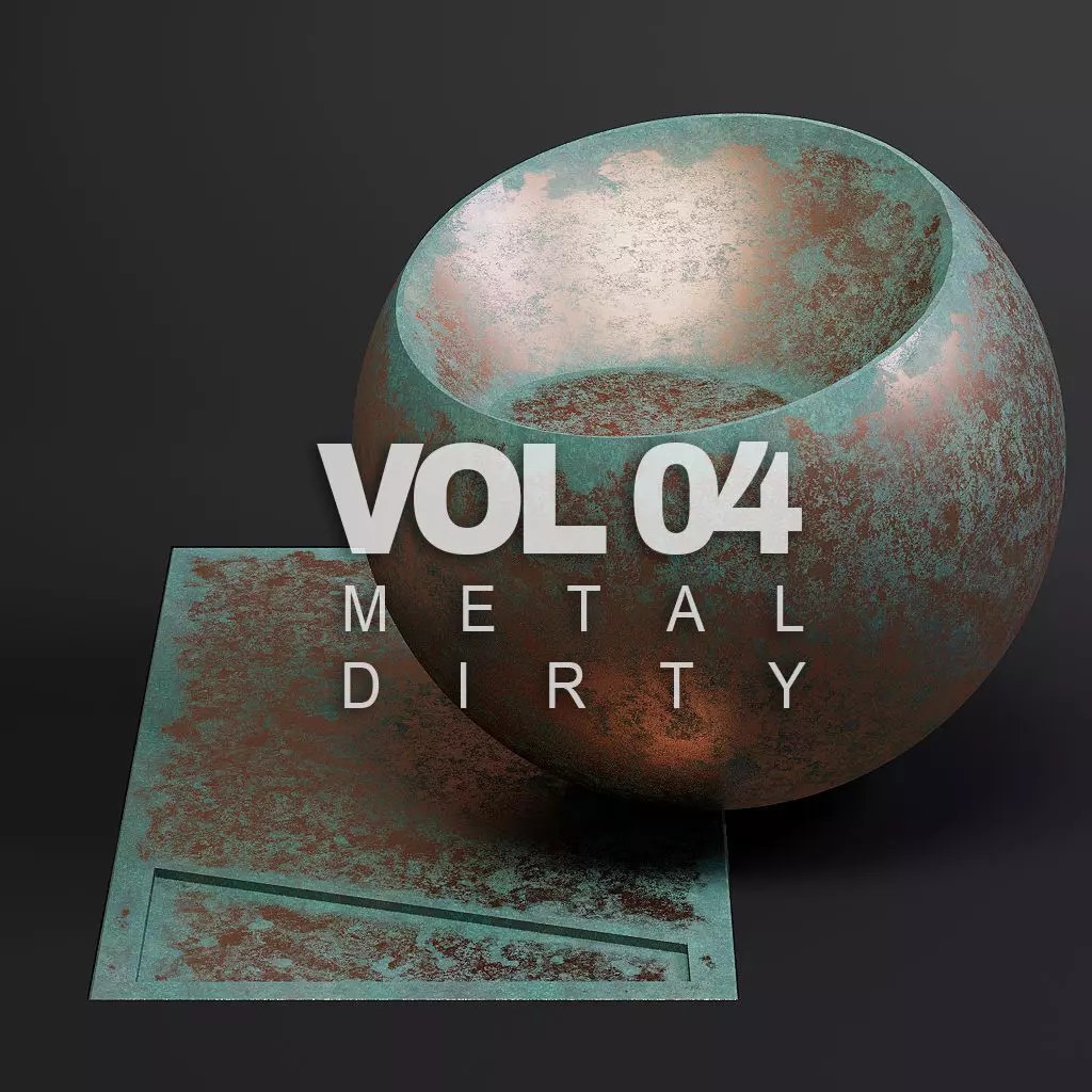 Dirty Metal 3D Model – 8K Seamless PBR Textures for Architectural Use - View 2