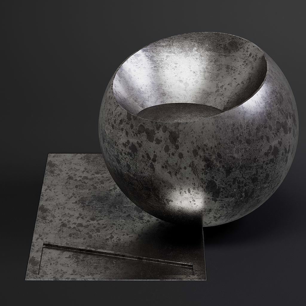 Dirty Metal 3D Model – 8K Seamless PBR Textures for Architectural Use - View 22