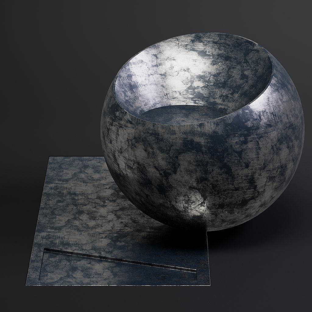 Dirty Metal 3D Model – 8K Seamless PBR Textures for Architectural Use - View 23