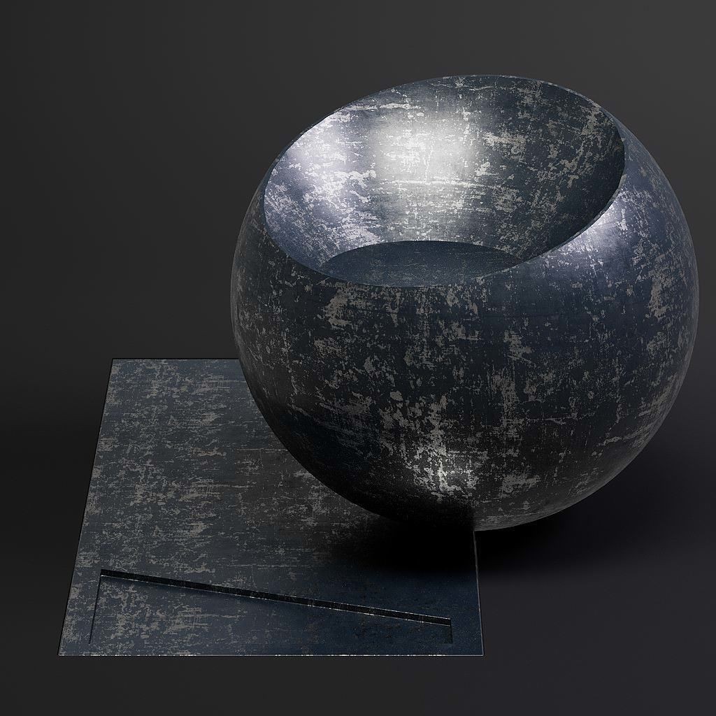 Dirty Metal 3D Model – 8K Seamless PBR Textures for Architectural Use - View 24