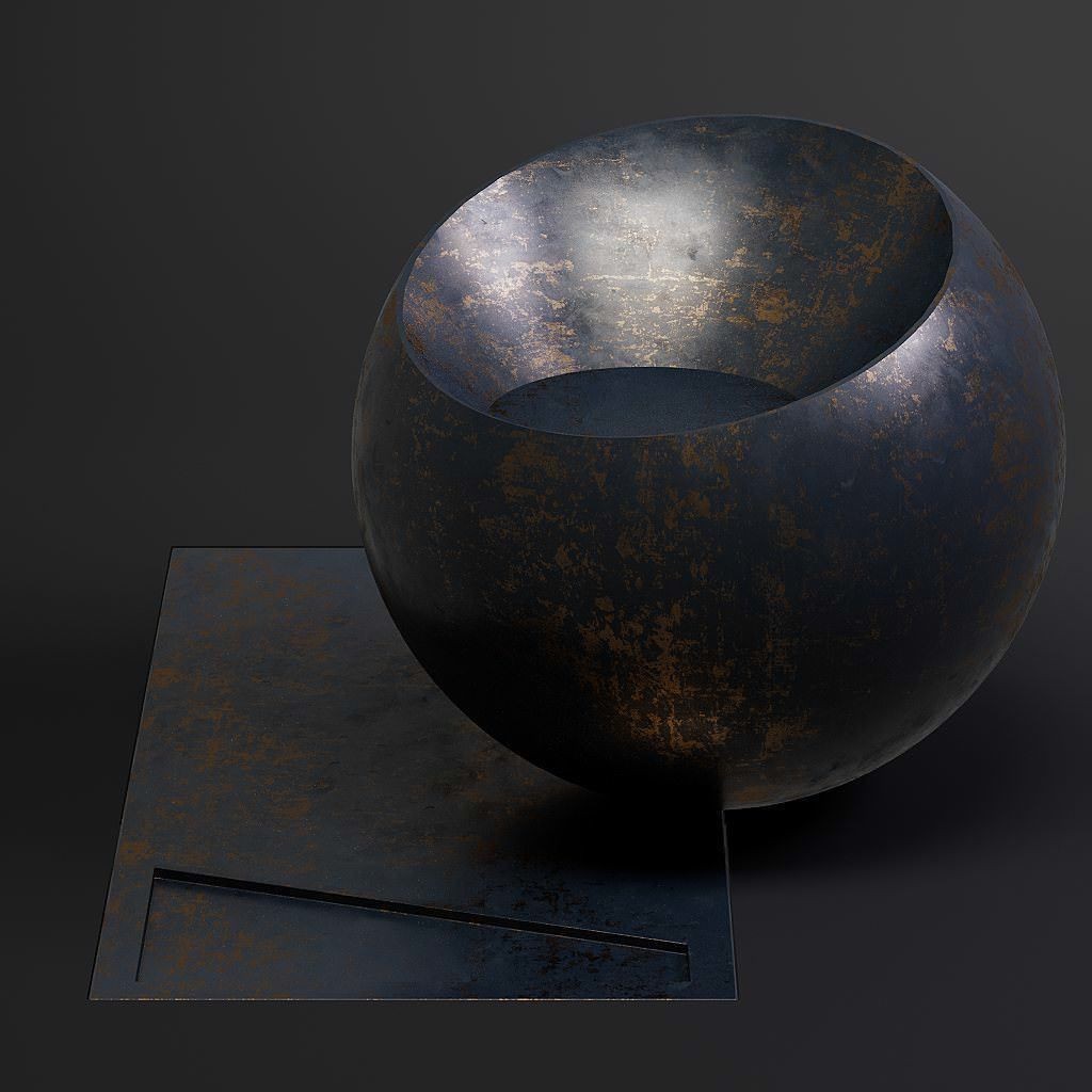 Dirty Metal 3D Model – 8K Seamless PBR Textures for Architectural Use - View 25