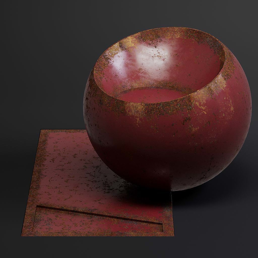 Dirty Metal 3D Model – 8K Seamless PBR Textures for Architectural Use - View 4