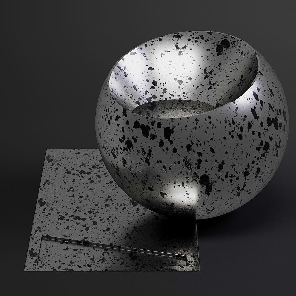 Dirty Metal 3D Model – 8K Seamless PBR Textures for Architectural Use - View 7