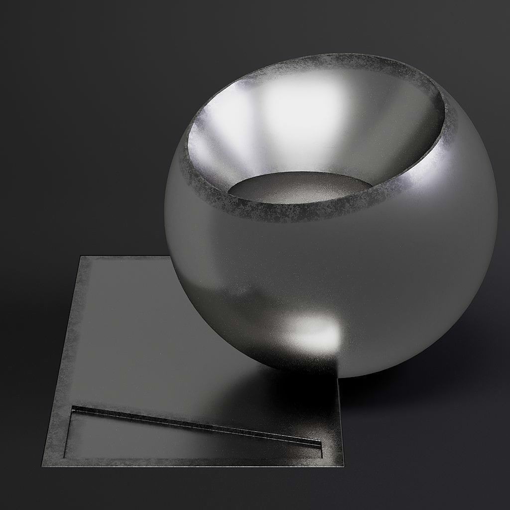 Dirty Metal 3D Model – 8K Seamless PBR Textures for Architectural Use - View 8