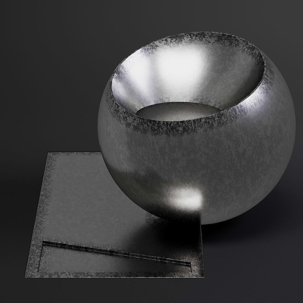 Dirty Metal 3D Model – 8K Seamless PBR Textures for Architectural Use - View 9