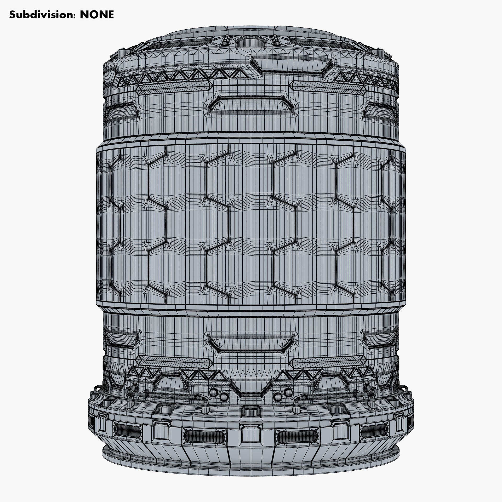 Sci Fi Container M 1 - Game-Ready 3D Model - View 15