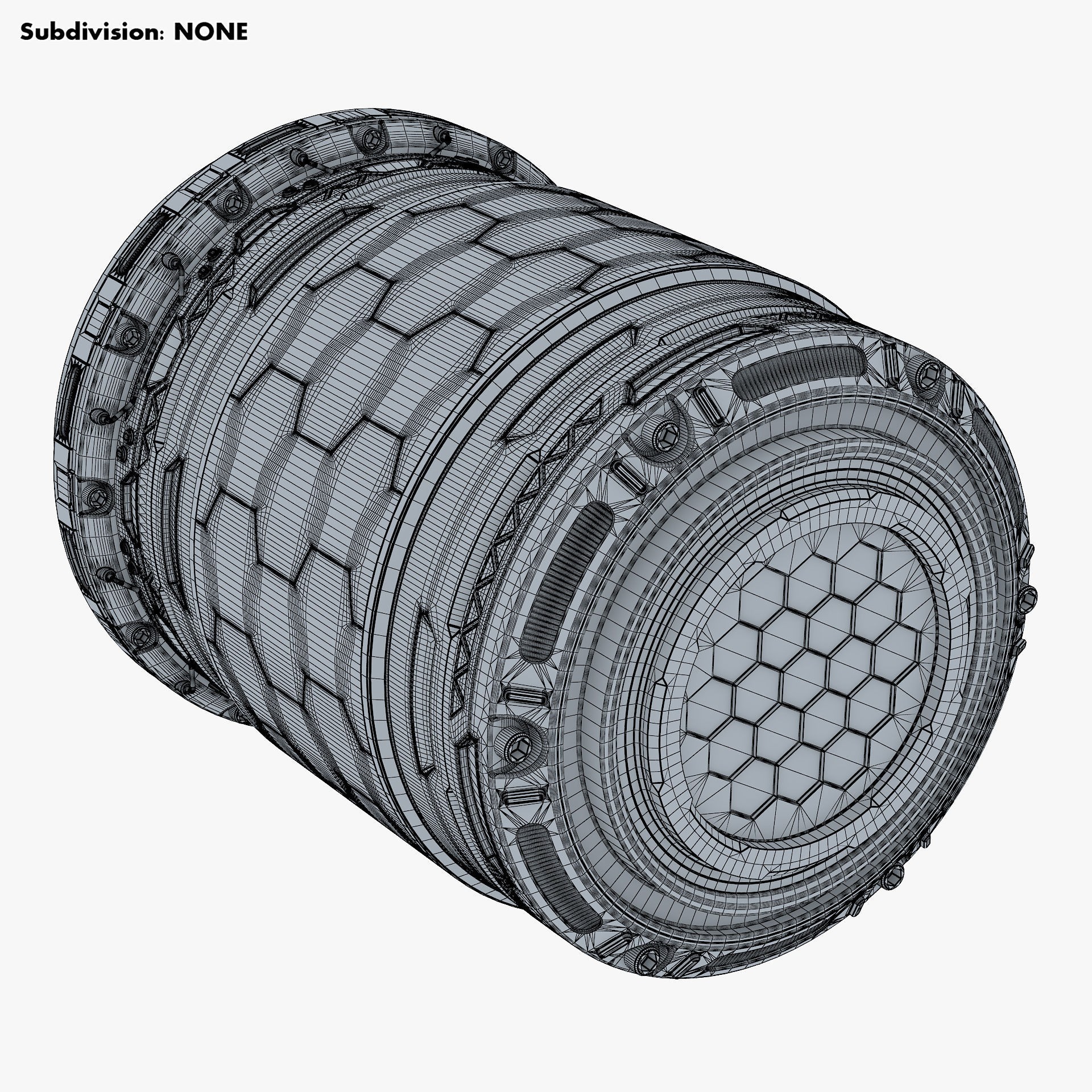 Sci Fi Container M 1 - Game-Ready 3D Model - View 17