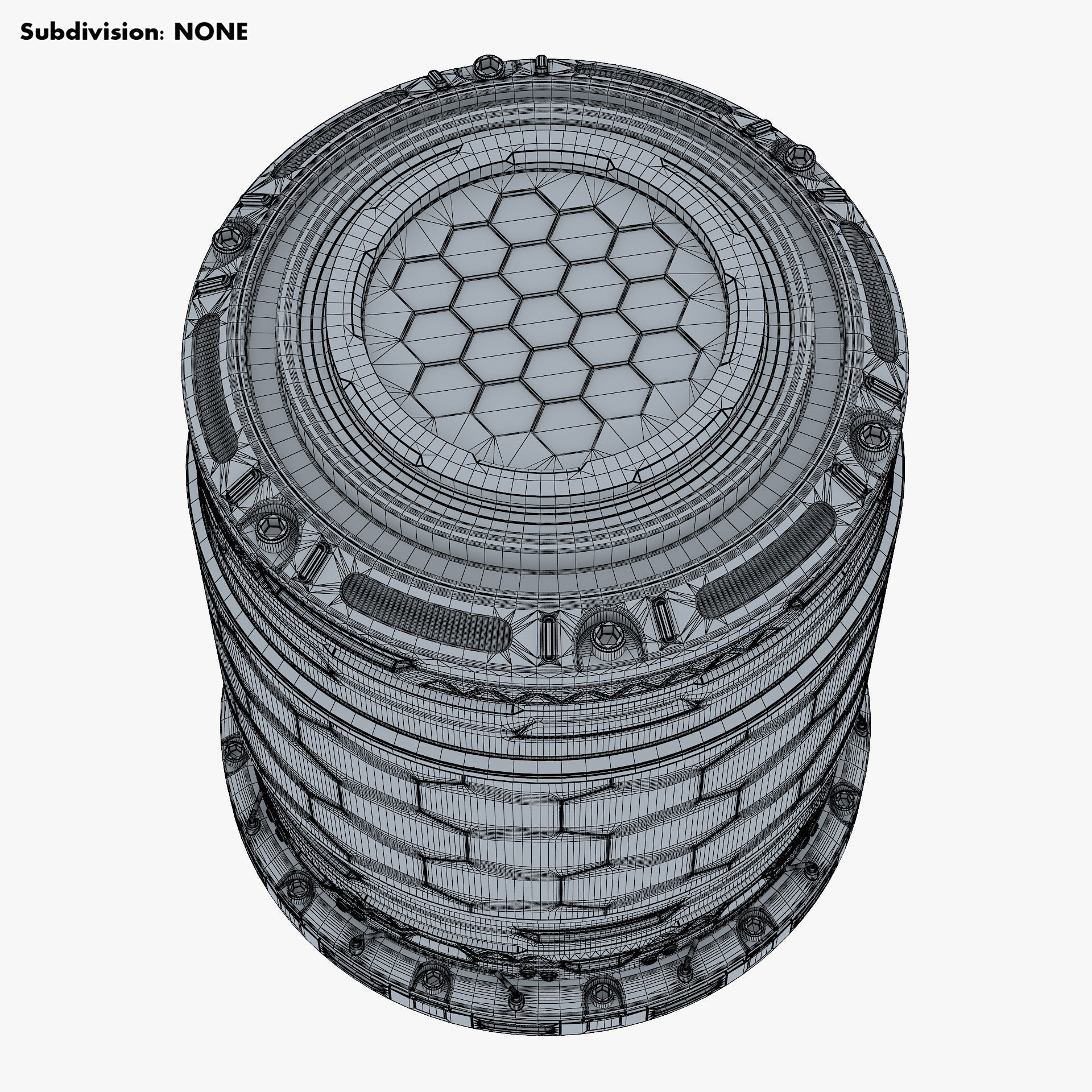 Sci Fi Container M 1 - Game-Ready 3D Model - View 18