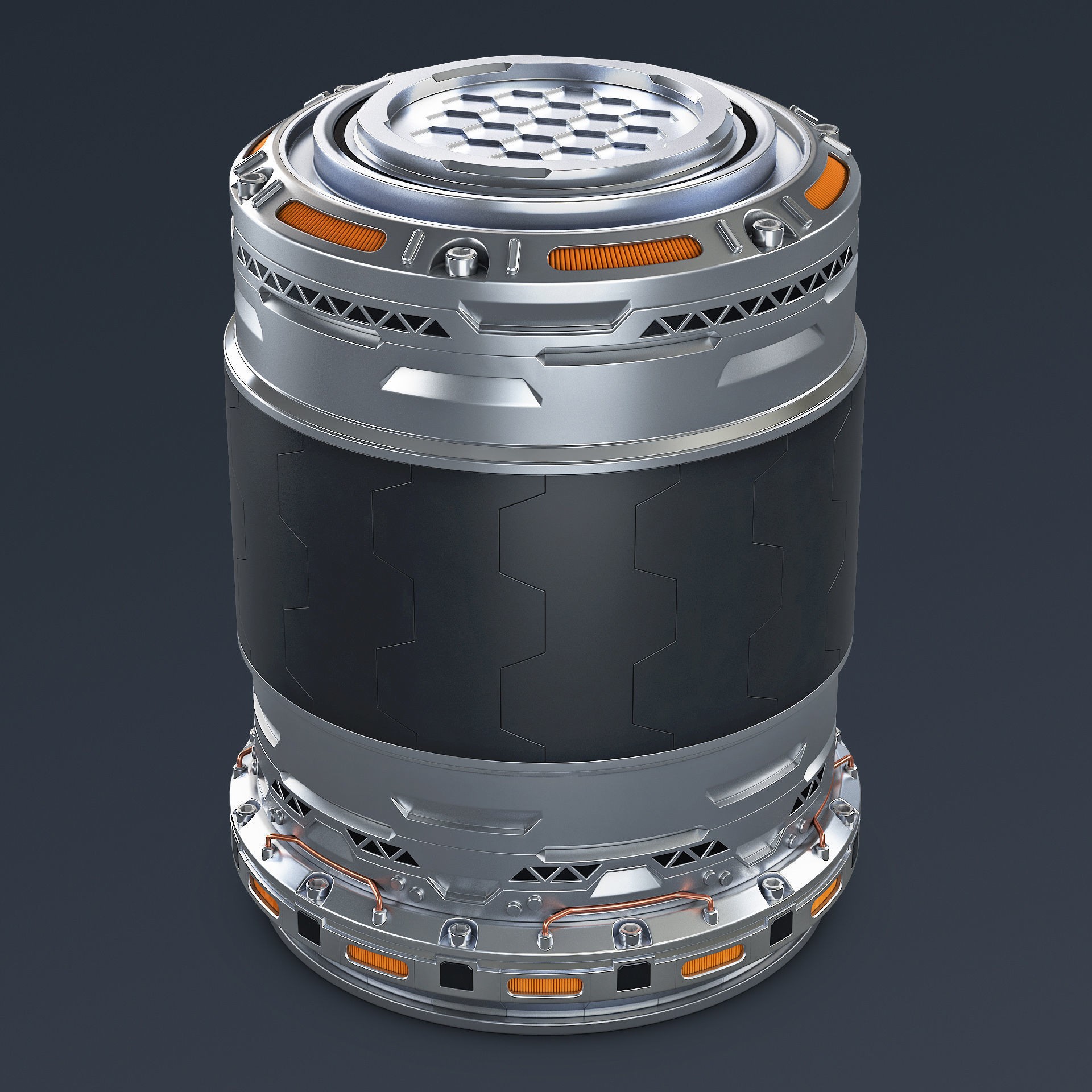 Sci Fi Container M 1 - Game-Ready 3D Model - View 3