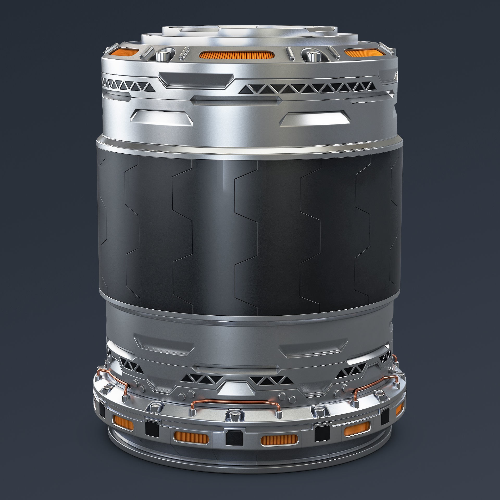 Sci Fi Container M 1 - Game-Ready 3D Model - View 5