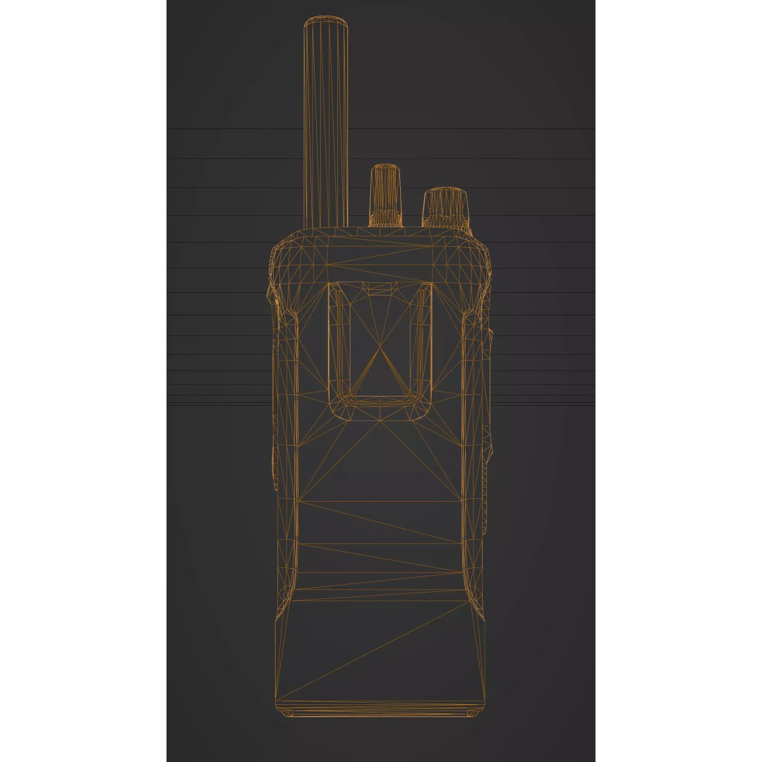 Handheld Radio 3D Model – Low Poly Game Ready Asset, FBX, OBJ, Blender - View 10
