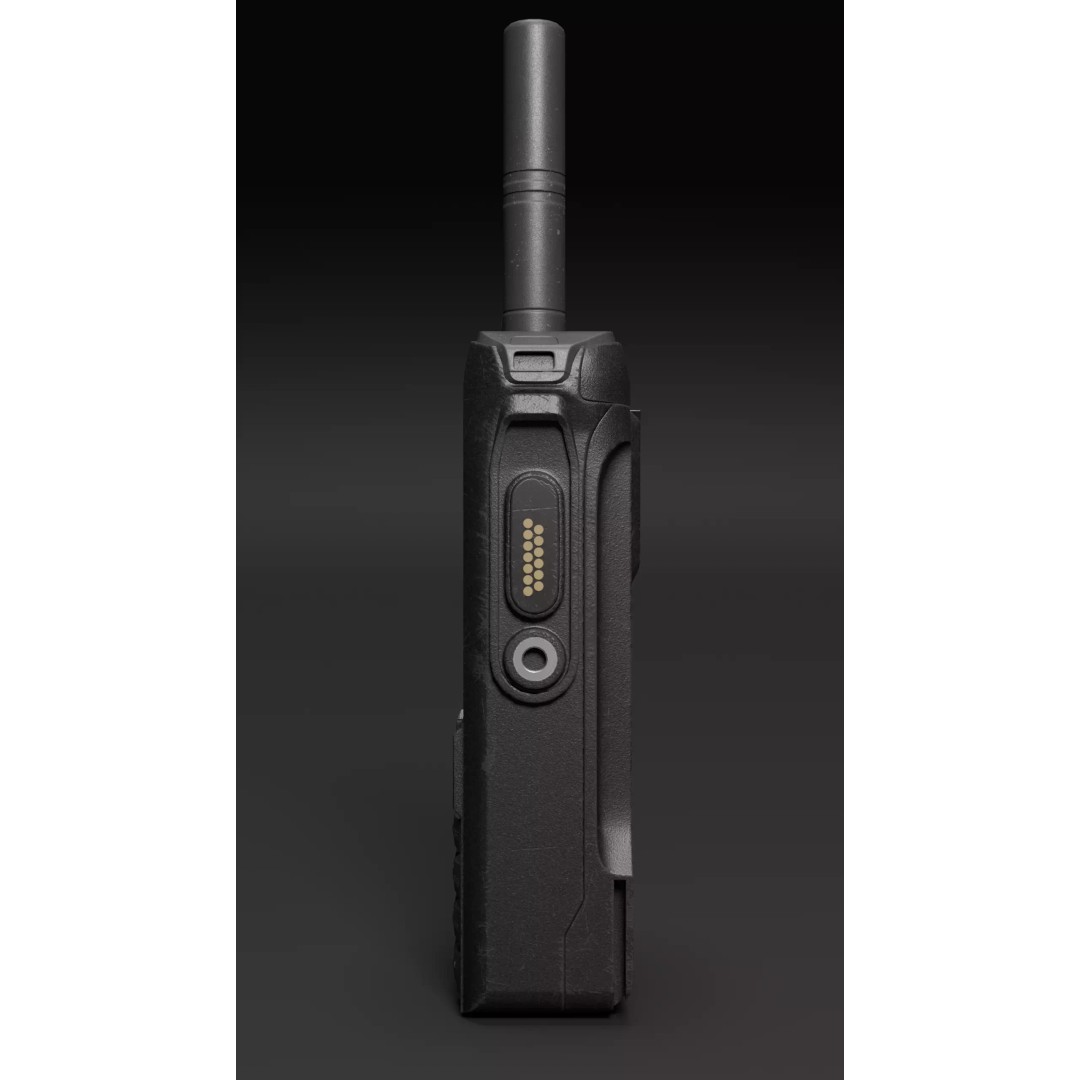 Handheld Radio 3D Model – Low Poly Game Ready Asset, FBX, OBJ, Blender - View 4