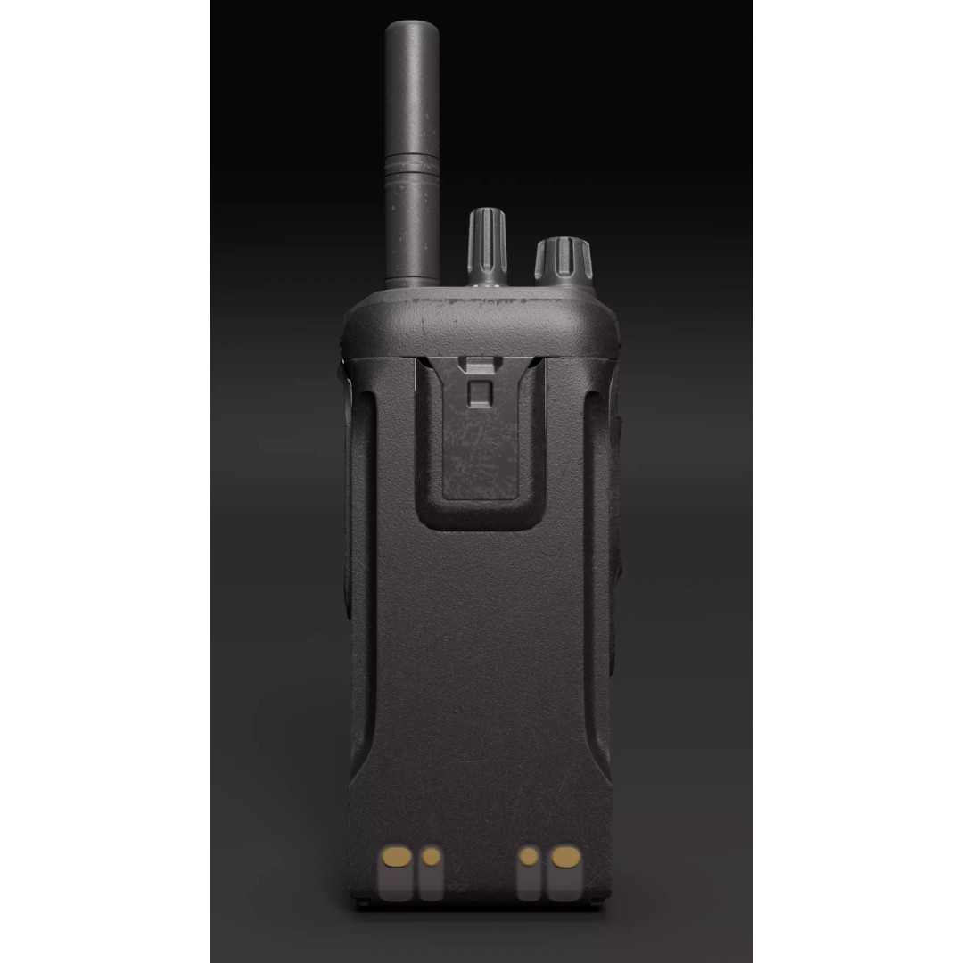 Handheld Radio 3D Model – Low Poly Game Ready Asset, FBX, OBJ, Blender - View 5