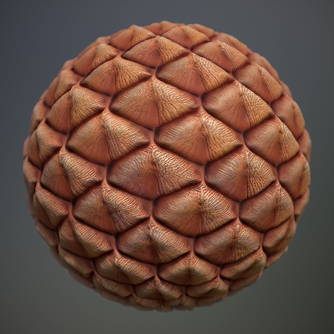 Alien Skin 3D Model – Seamless PBR Texture Pack, FBX, Game Ready
