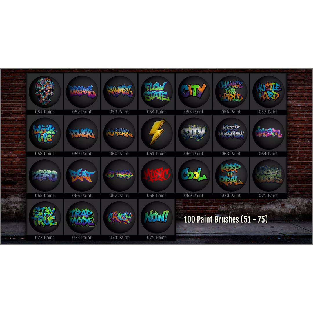 Urban Decals Maker 3D Model – 100 PNG Decals for ZBrush & Substance Painter - View 6