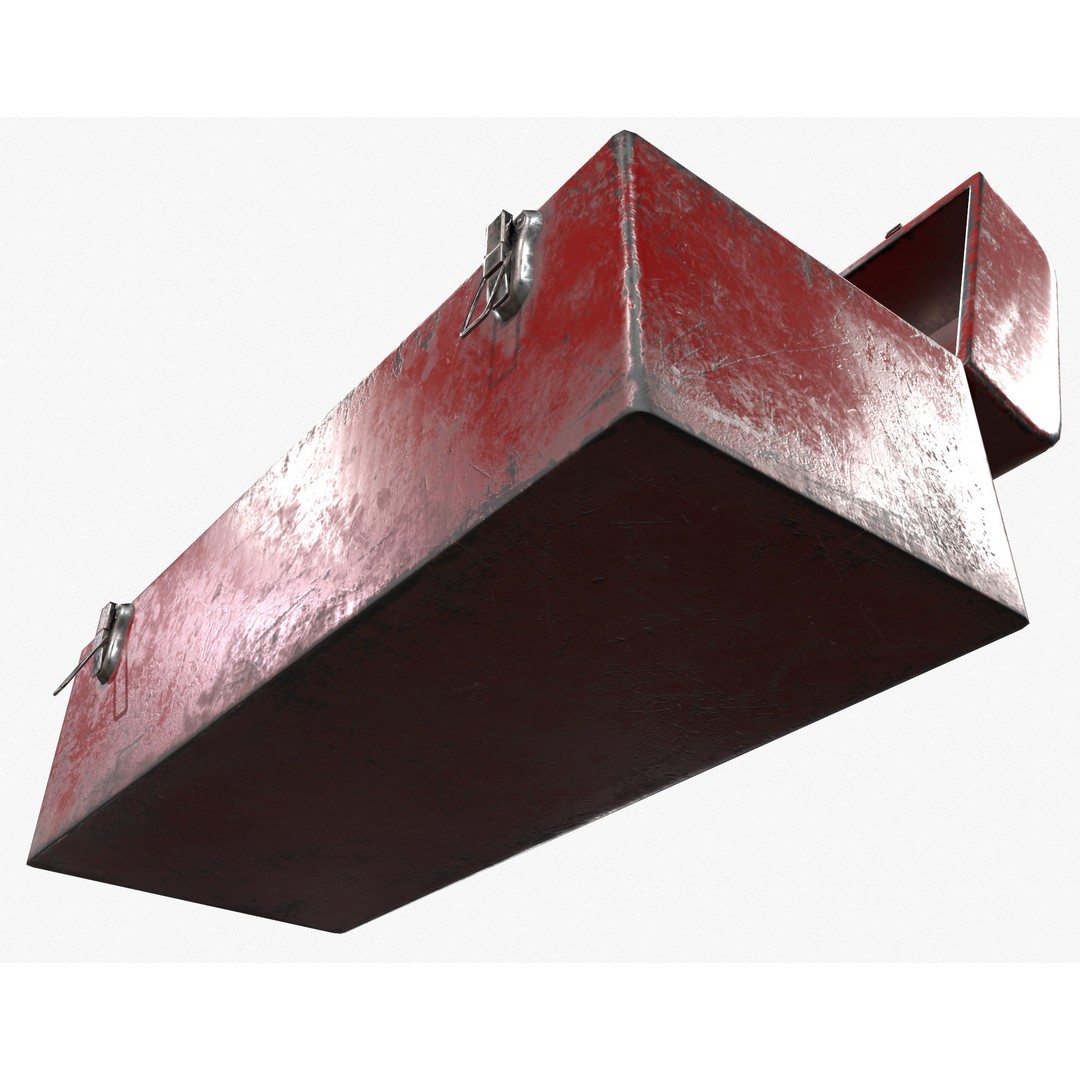 Retro Toolbox 3D Model – Game Ready Low-Poly PBR Asset, FBX - View 11
