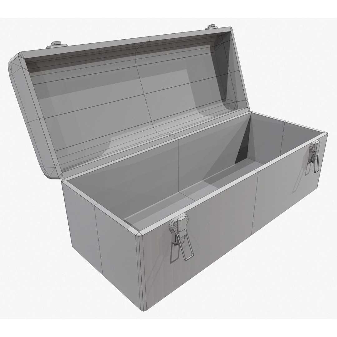 Retro Toolbox 3D Model – Game Ready Low-Poly PBR Asset, FBX - View 13