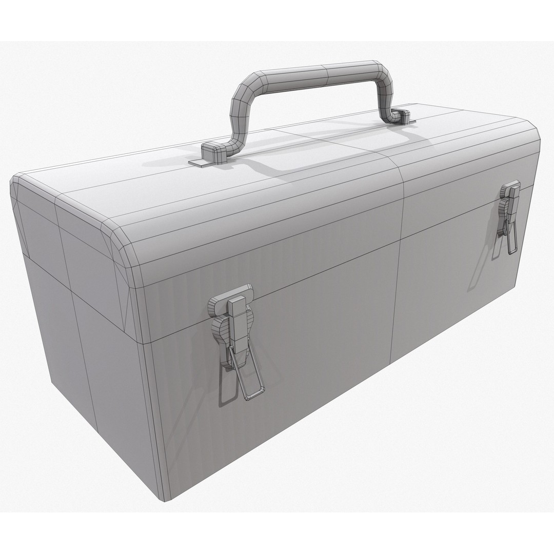 Retro Toolbox 3D Model – Game Ready Low-Poly PBR Asset, FBX - View 15