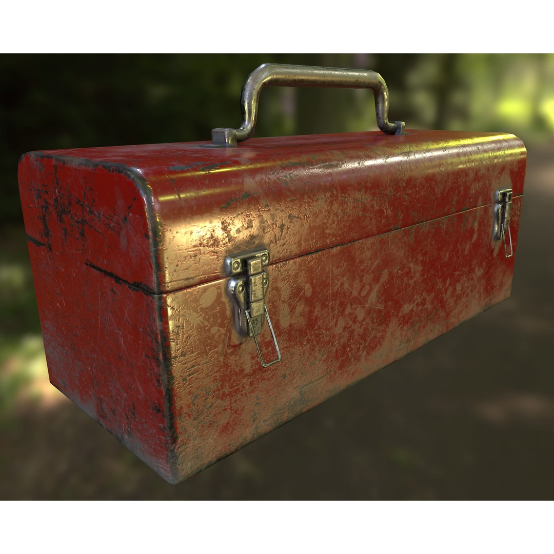 Retro Toolbox 3D Model – Game Ready Low-Poly PBR Asset, FBX - View 18