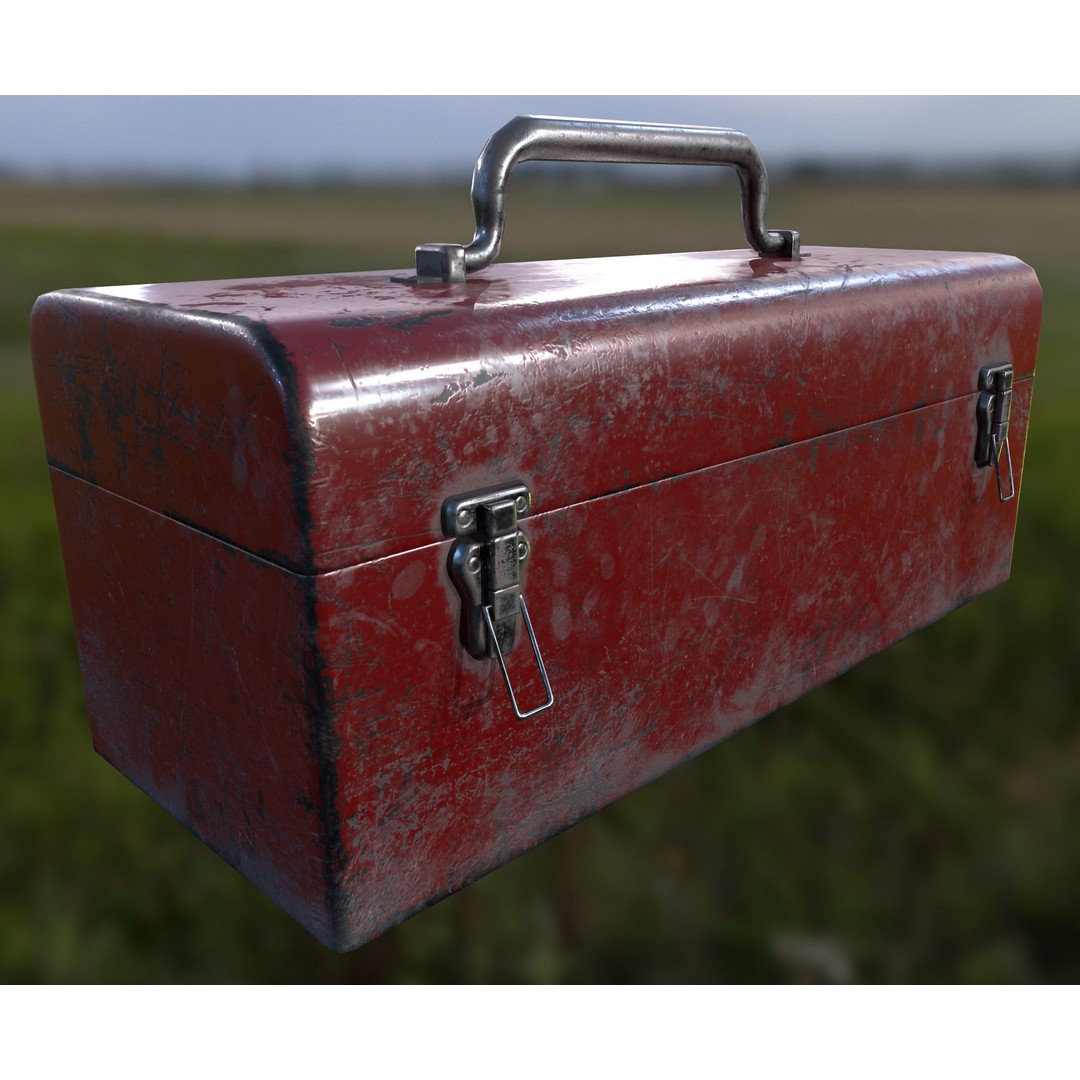 Retro Toolbox 3D Model – Game Ready Low-Poly PBR Asset, FBX - View 19