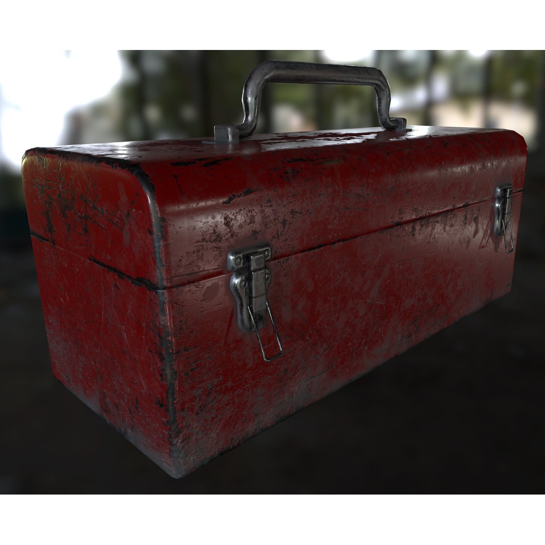 Retro Toolbox 3D Model – Game Ready Low-Poly PBR Asset, FBX - View 20