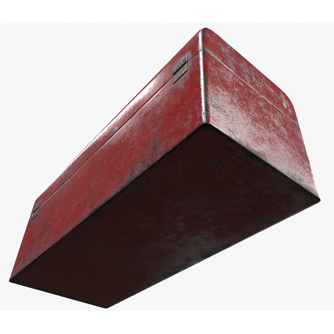 Retro Toolbox 3D Model – Game Ready Low-Poly PBR Asset, FBX - View 7